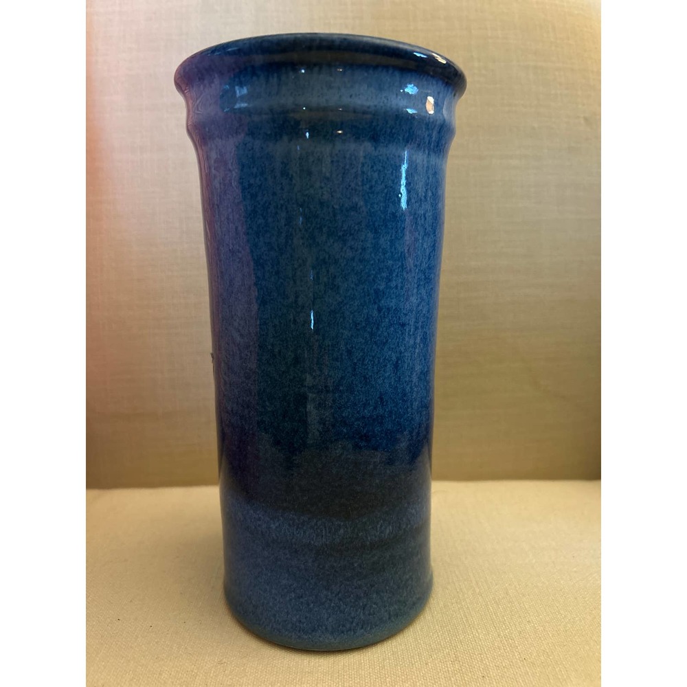 Wine Bottle Cooler Blue Pottery